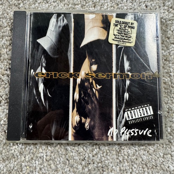 Def Jam Other - Erick Sermon No Pressure CD 1993 Def Jam Chaos Columbia OK 57460 EPMD Hip Hop